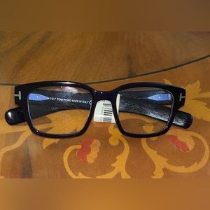 Brand new never used Tom Ford mens eye glass frame in blue